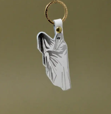 Leather Spoo-Key Ghost Key Ring
