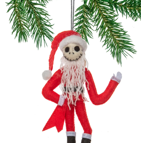Jack Skellington Santa Ornament