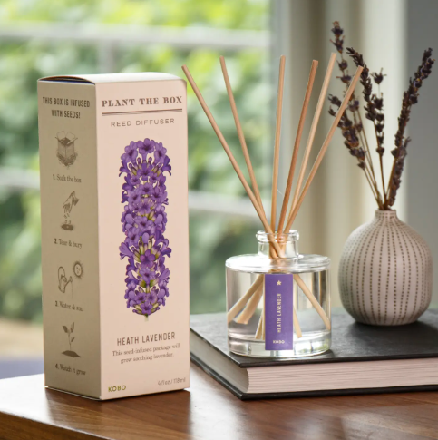 Create a calming sanctuary with the KOBO Heath Lavender Diffuser, beautifully styled to bring fresh herbaceous elegance into any living space.