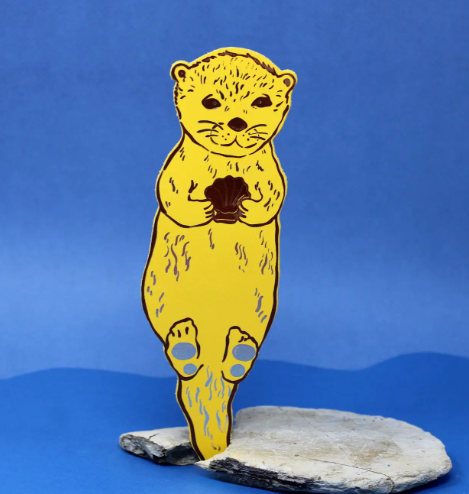 Ark Colour Design Otter Bookmark - Buttercup Yellow
