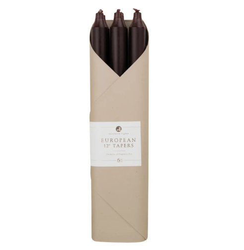 Northern Lights 12" Tapers Gift Set - Espresso