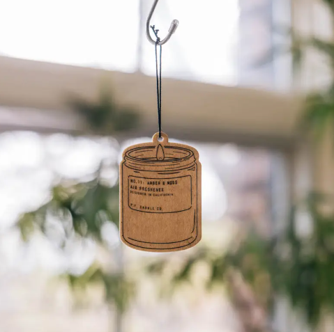 Two-pack of flame-free air fresheners designed to hang in small spaces like lockers or closets for a fragrance boost.