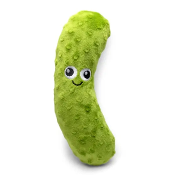 Treat your pup to hours of fun with the quirky and cuddly Thoozypet Pickle Plush Dog Toy by Pet Palette Distribution, designed for medium to large breeds.