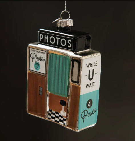 Photo Booth Holiday Ornament