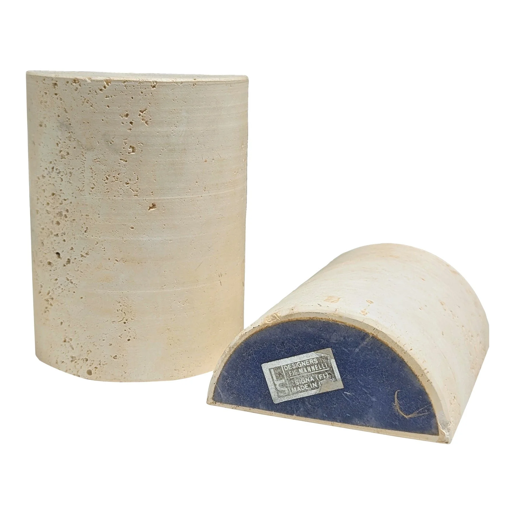 Travertine Bookends | Italian 1970s–1980s