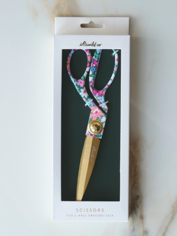 Beautifully packaged in a plastic-free gift box, these floral designer scissors make a stunning and thoughtful gift for any stationery lover.