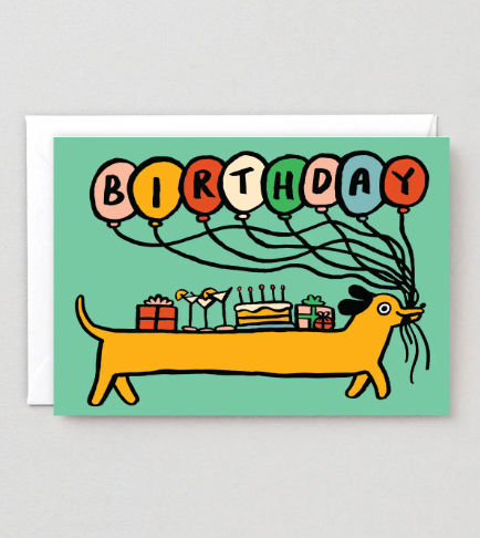 Birthday Sausage Dog Card