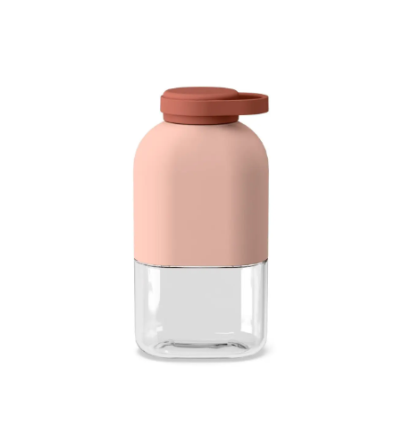 Our 12 oz water bottle is ideal for children's little hands in Blush-Terracotta.