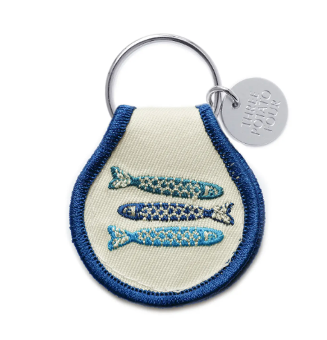 Tinned Fish Patch Keychain