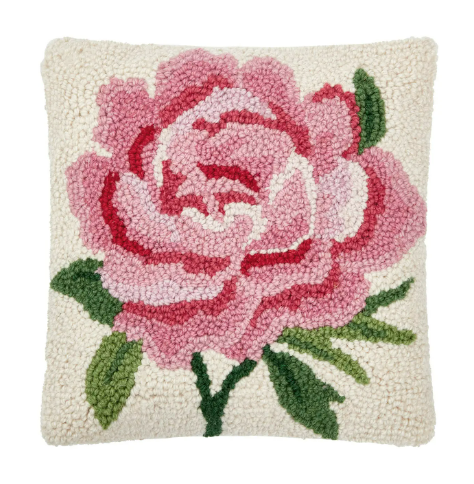 Pink Peony Hook Pillow