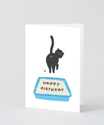 Birthday Cat Poop Card