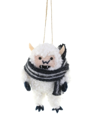 Snowbound Yeti Ornament