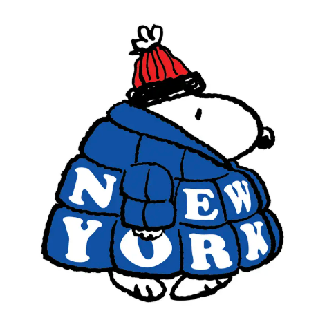 Snoopy NY Puffer Coat Sticker