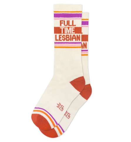 Full Time Lesbian Gym Crew Socks