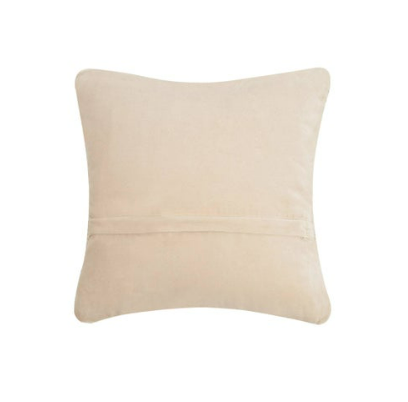 Small square Valentine's Day heart pillow featuring a handcrafted wool texture and soft velvet backing.