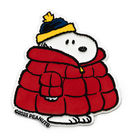 Snoopy Puffy Coat Classic Fridge Magnet