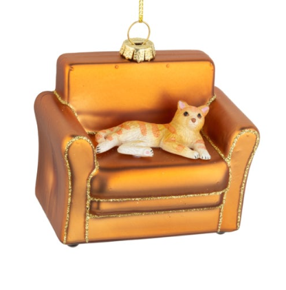 Cat on Sofa Ornament