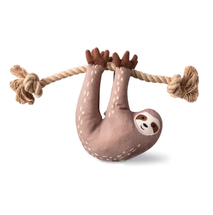Eat, Sleep, Repeat dog toy by Fringe Studio, made with recycled materials for planet-conscious pups.