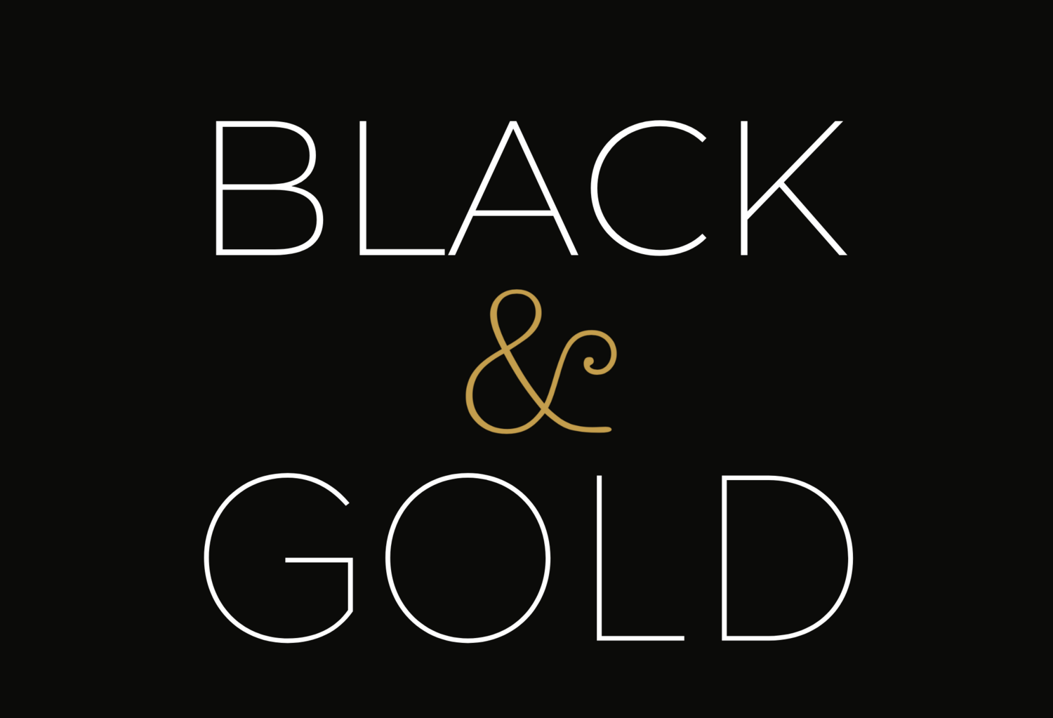 Black and Gold Vintage Furniture and Gift Shop