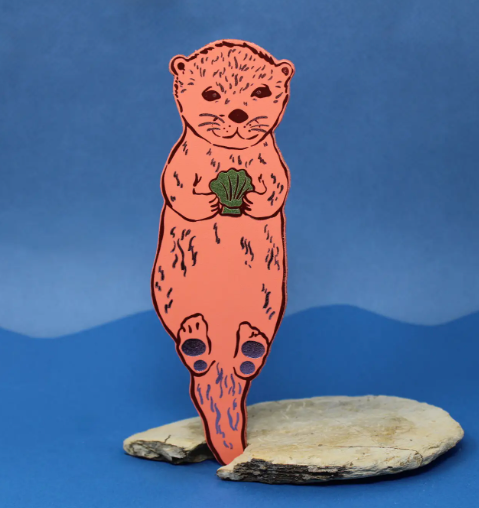 Ark Colour Design Otter Bookmark - Apricot