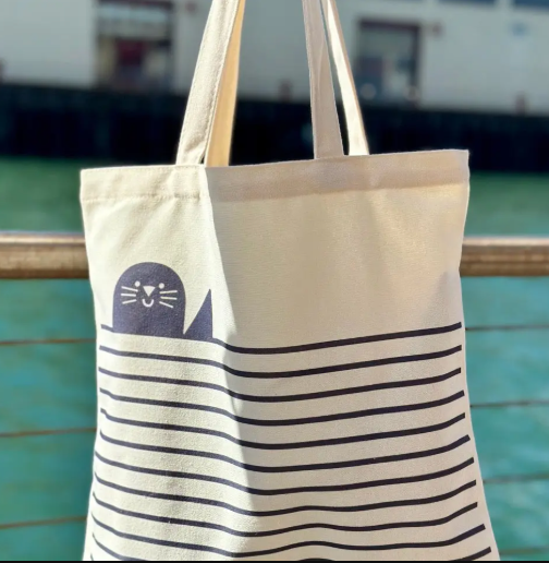 "Seal of Approval" Canvas Tote Bag by Sincerely, Rob