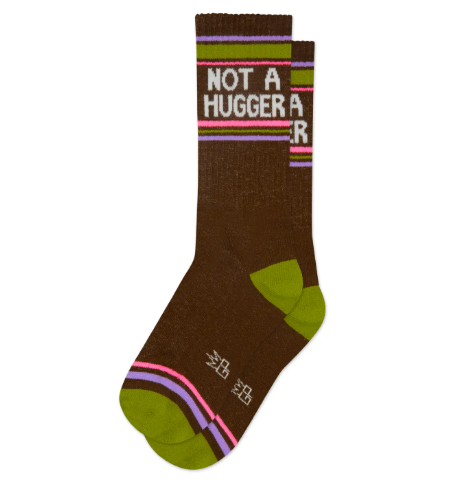 Not A Hugger Gym Crew Socks