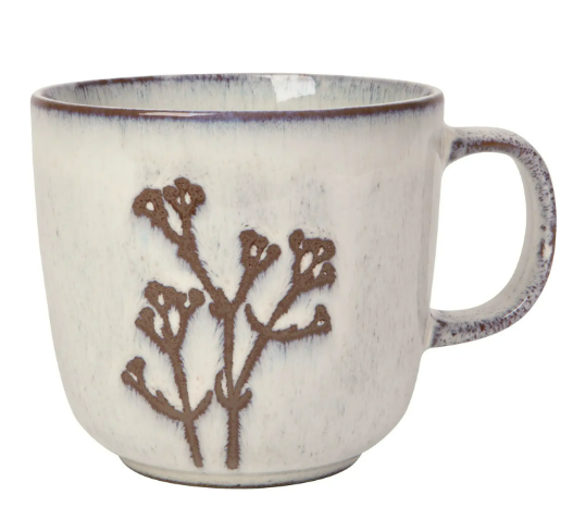 A minimalist Chalk Revive Mug by Danica Heirloom crafted from unique, textured recycled stoneware.