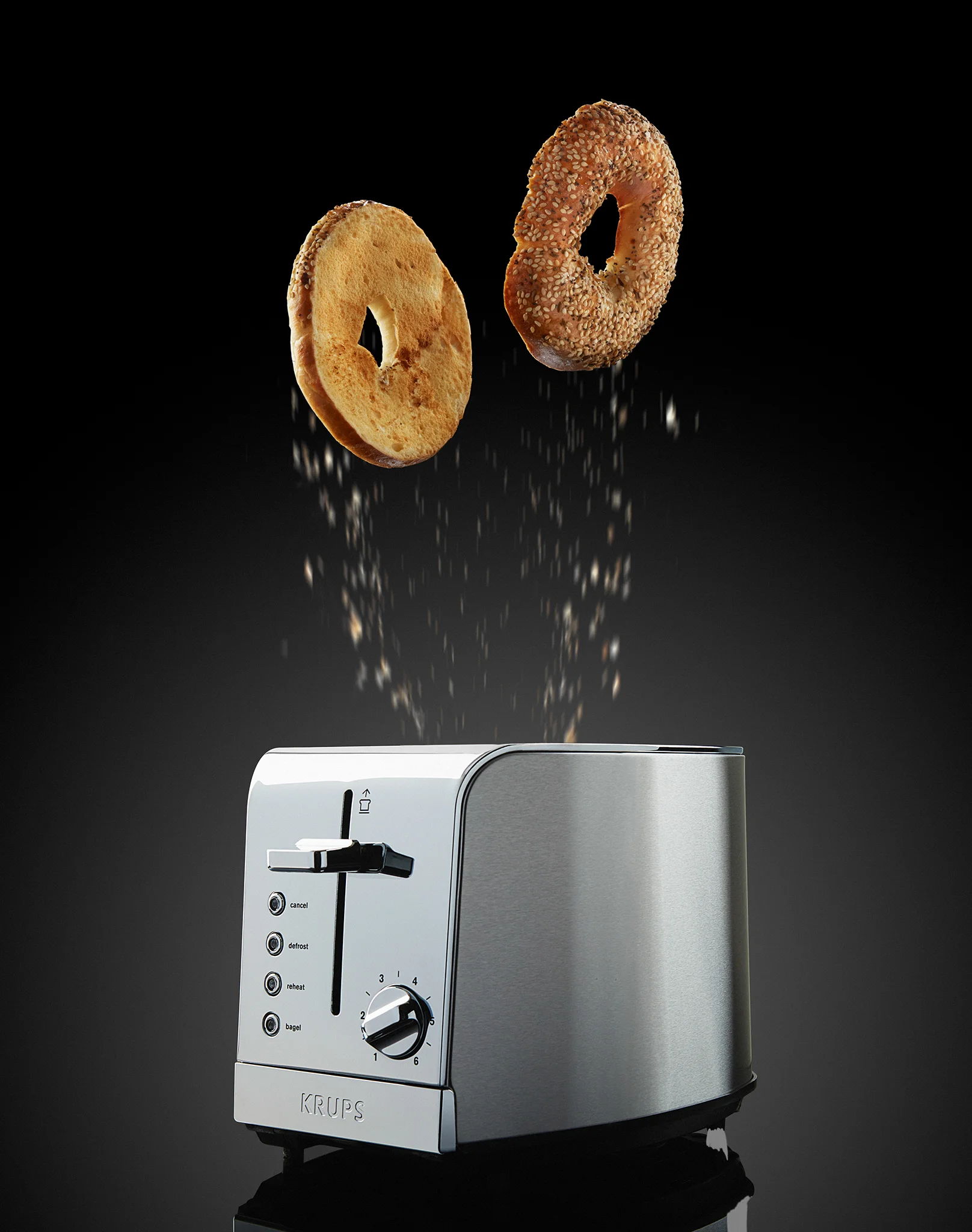 Everything Bagels from a Krups Toaster