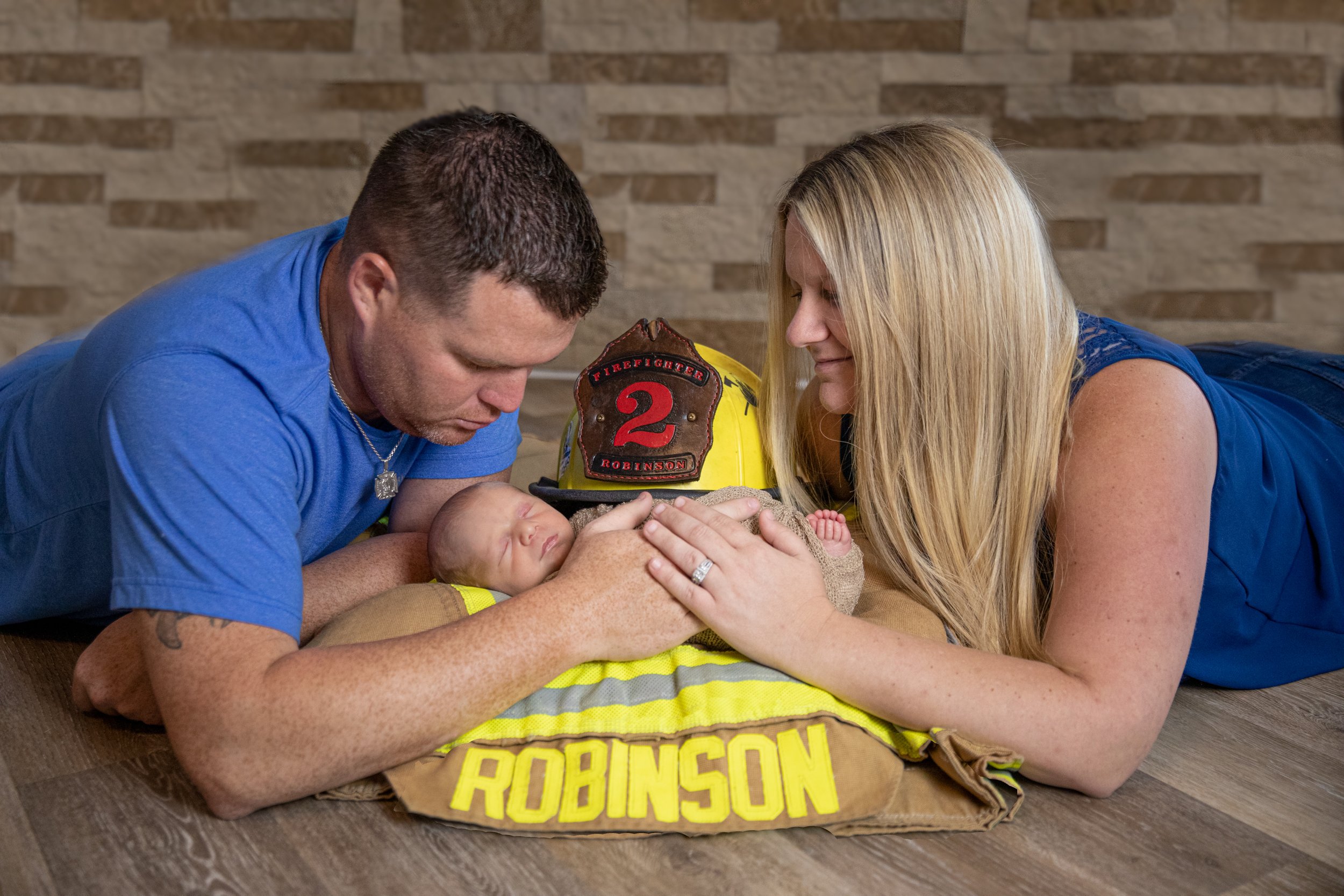 Firefighter newborn photography