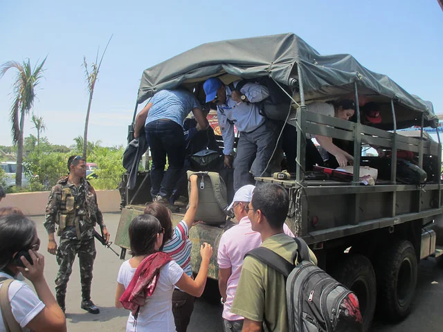 Transport from the airport in Tagbilaran.