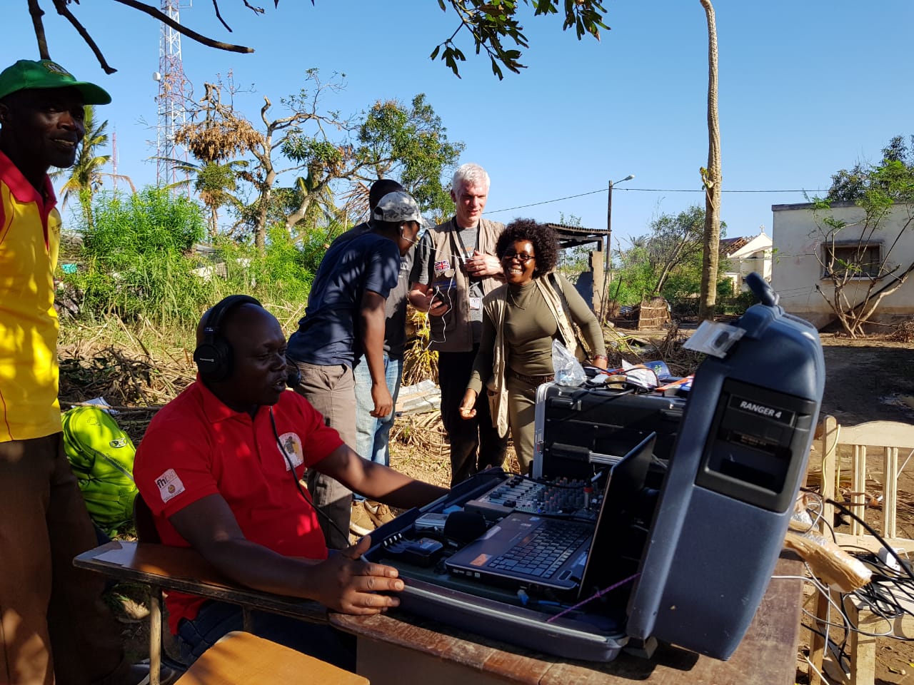 Radio Buzi gets back on air, March 2019, Buzi. Photo credit: UNOCHA