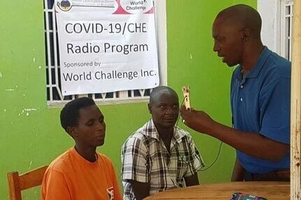 Interviewing a community leader in Muyinga province near Tanzania border