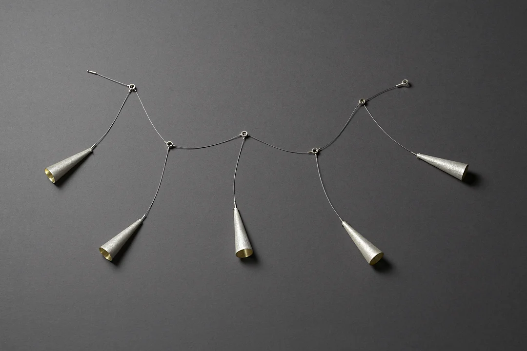 Five Cone Drop Necklace