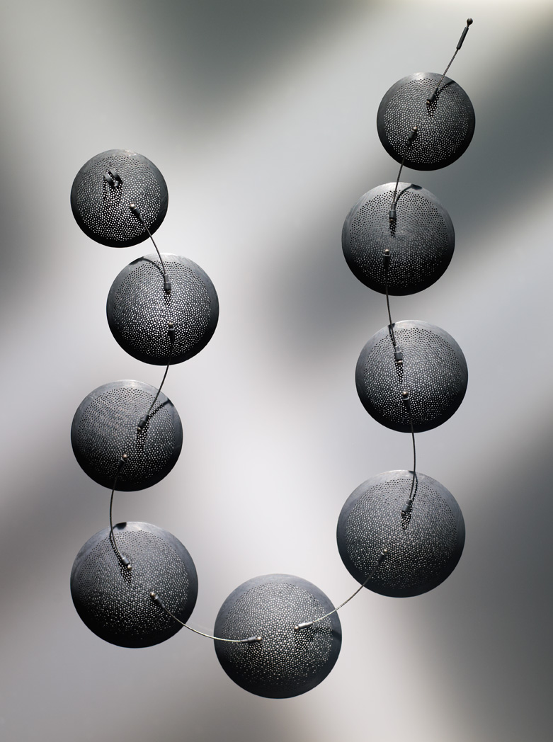 Large Perforated Disc Necklace