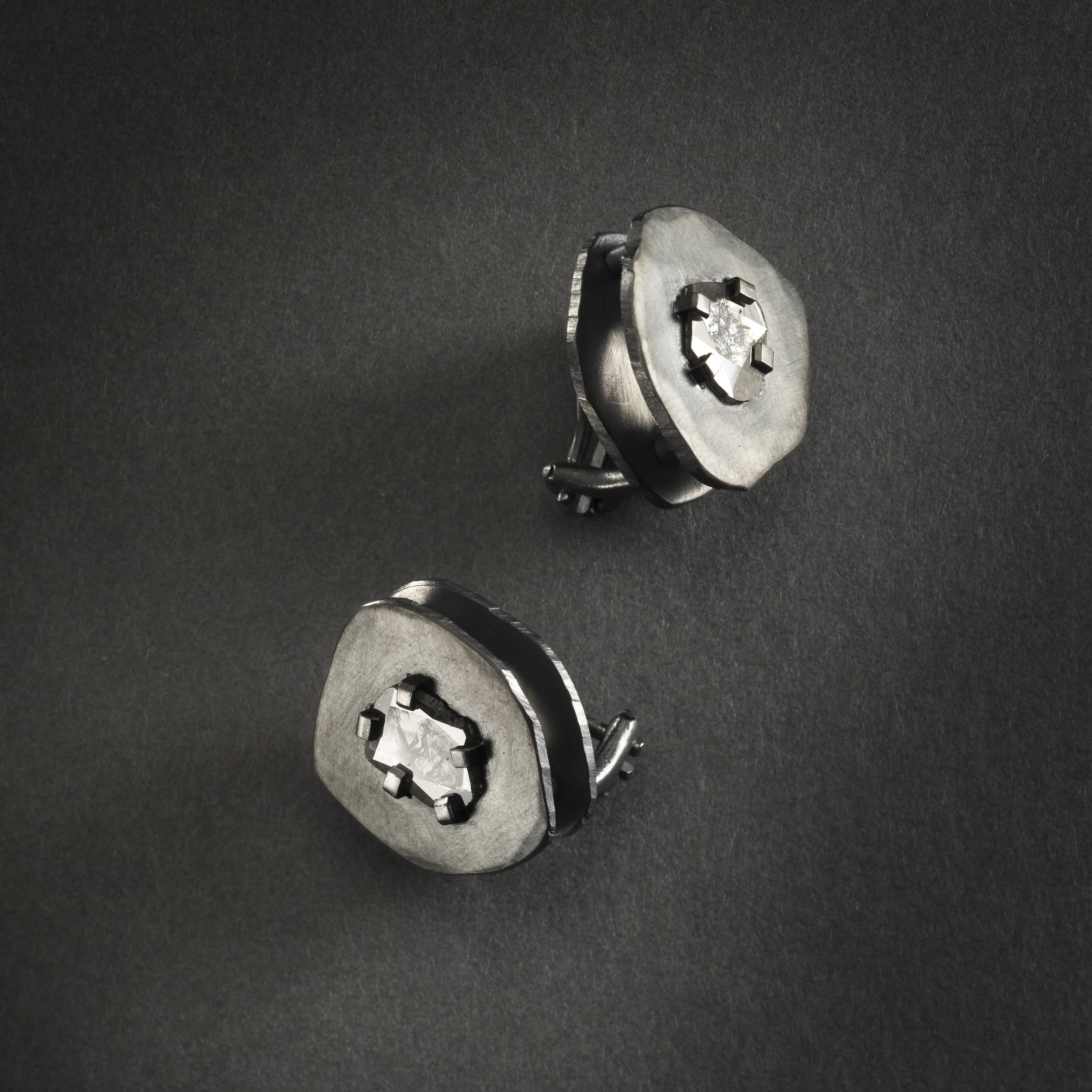 Diamond Clip Earrings