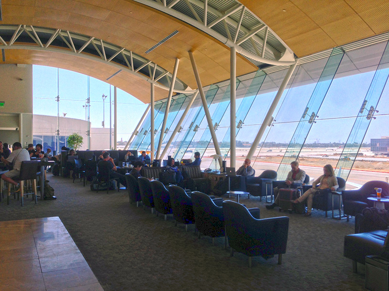 The Admirals Club in Terminal 4 at LAX. Worth every penny.