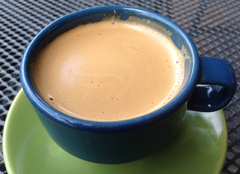 Fresh espresso at PdM in Newport Beach, California. Absolutely outstanding.