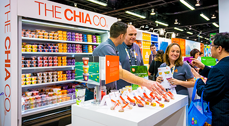 Colorful, delicious and just darned good for you. If there was a booth we didn't want to leave, it was The Chia Co. Their Chia Pod cups and chia-infused oatmeal are outrageous. We still get hungry just looking at this picture.