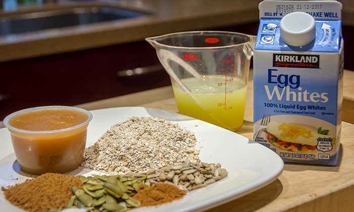 Save time by preparing the dry ingredients the night before.