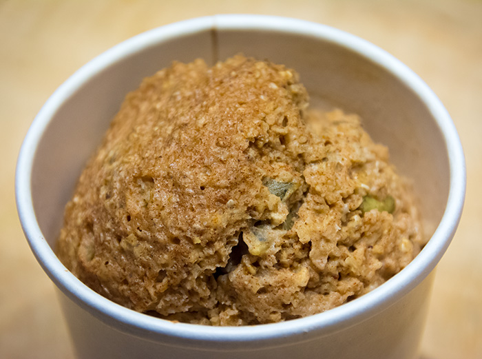 In just four minutes, you can have a delicious, piping hot muffin.