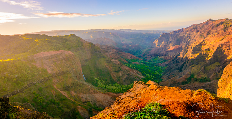 Waimea Canyon at sunrise