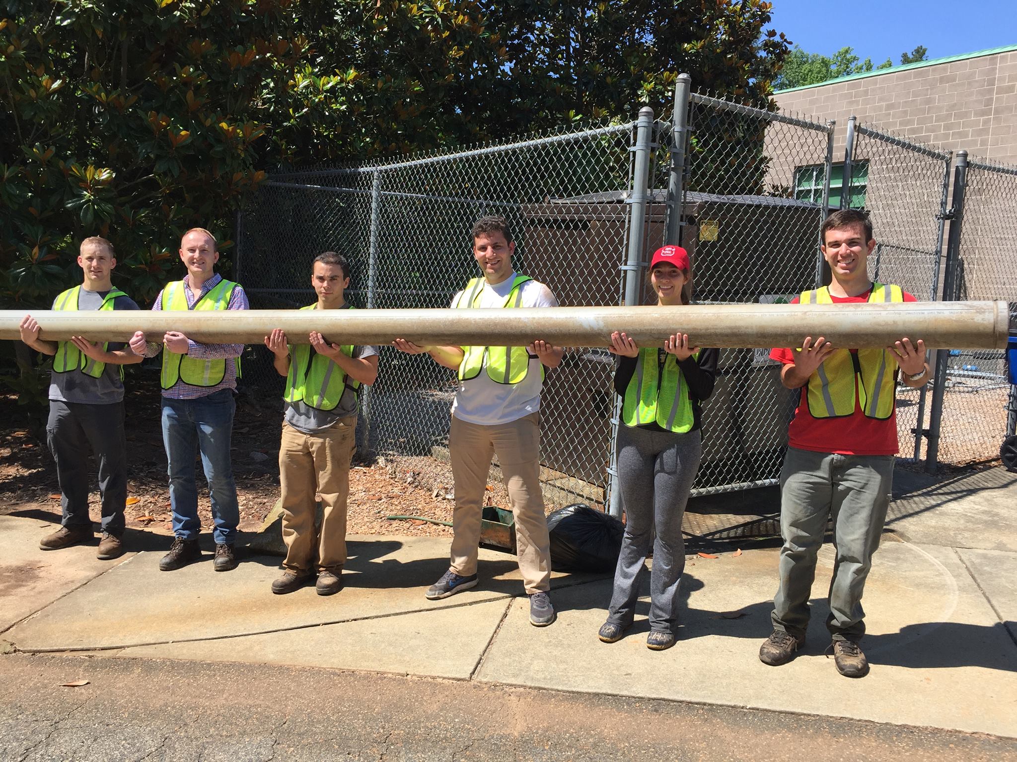 (Left to Right) Derek Dussek, Phil Davies, Aaron Stroud, Evan Reilly, Emily Murr, Greg Cols Not pictured: Amber Ahles, Mary Cols