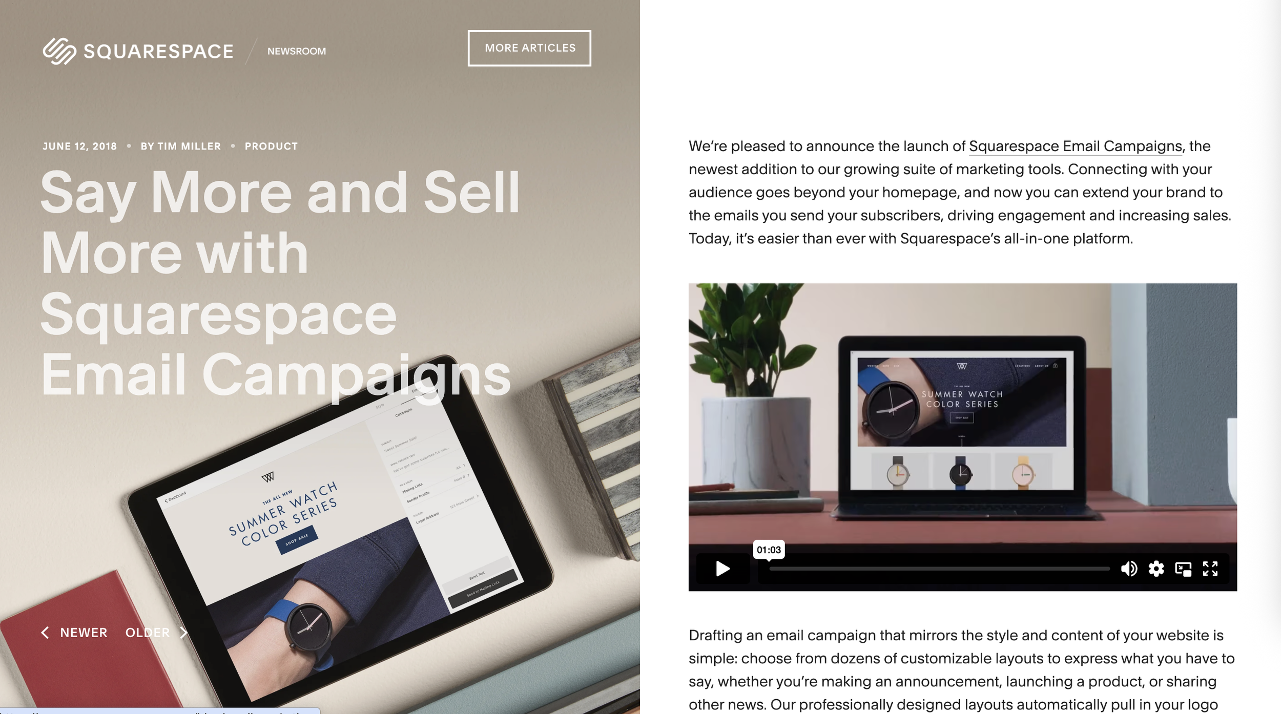 Email Campaign Product Launch