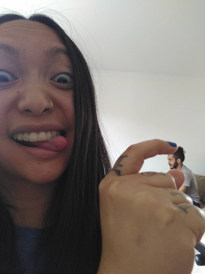 And when all else fails, head squishing pics with your loved ones. Hehe.