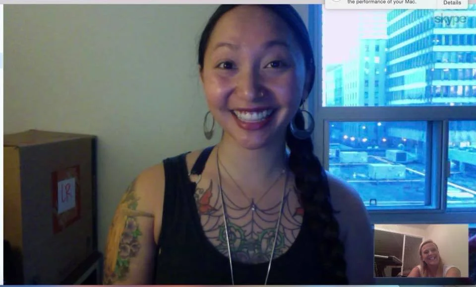 The end of another successful Skype lesson with a gorgeous student!