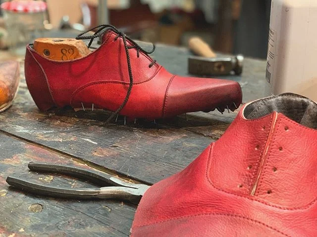 Packing up to head back to Santa Fe for a few weeks. Looking forward to soaking in all the fall weather, reuniting with Ten Thousand Waves, catching up with friends and FINALLY FINISHING THESE SHOES. Realizing that despite months going by since the l