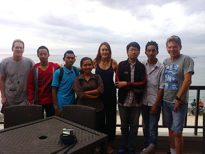 Australian university students participating in UniBRIDGE visit their counterparts in Kupang, Indonesia.