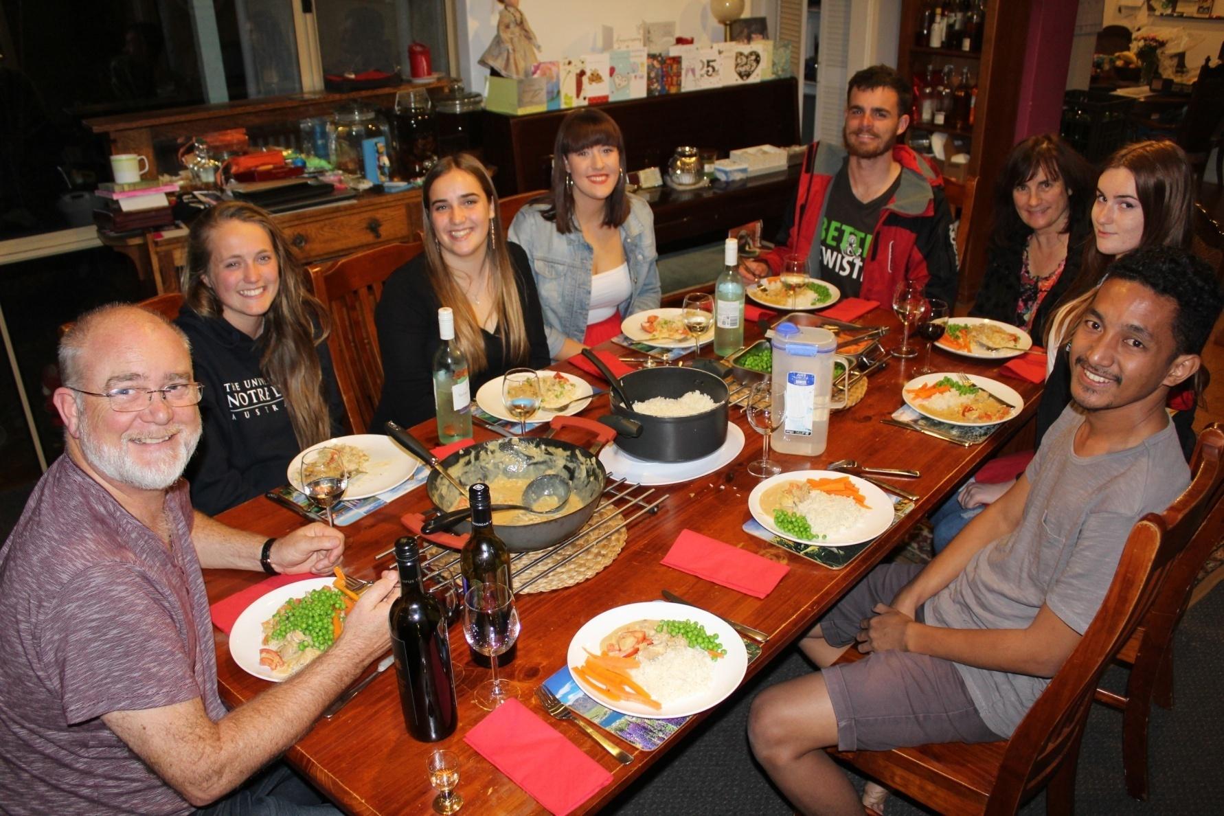 Such a wonderful time having dinner with Pak David Visser’s family.