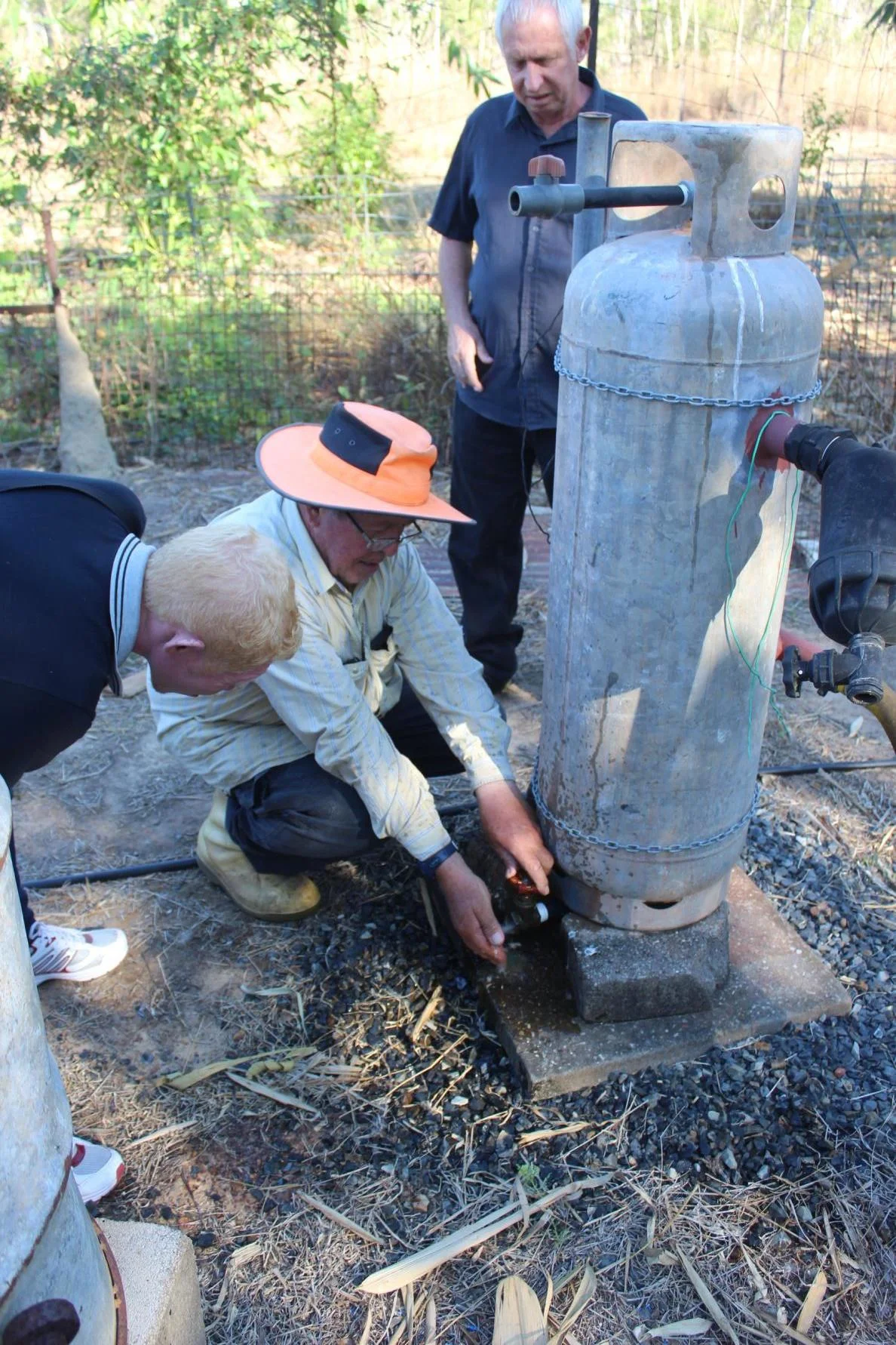 We were shown how to manage and use the water during the dry season.