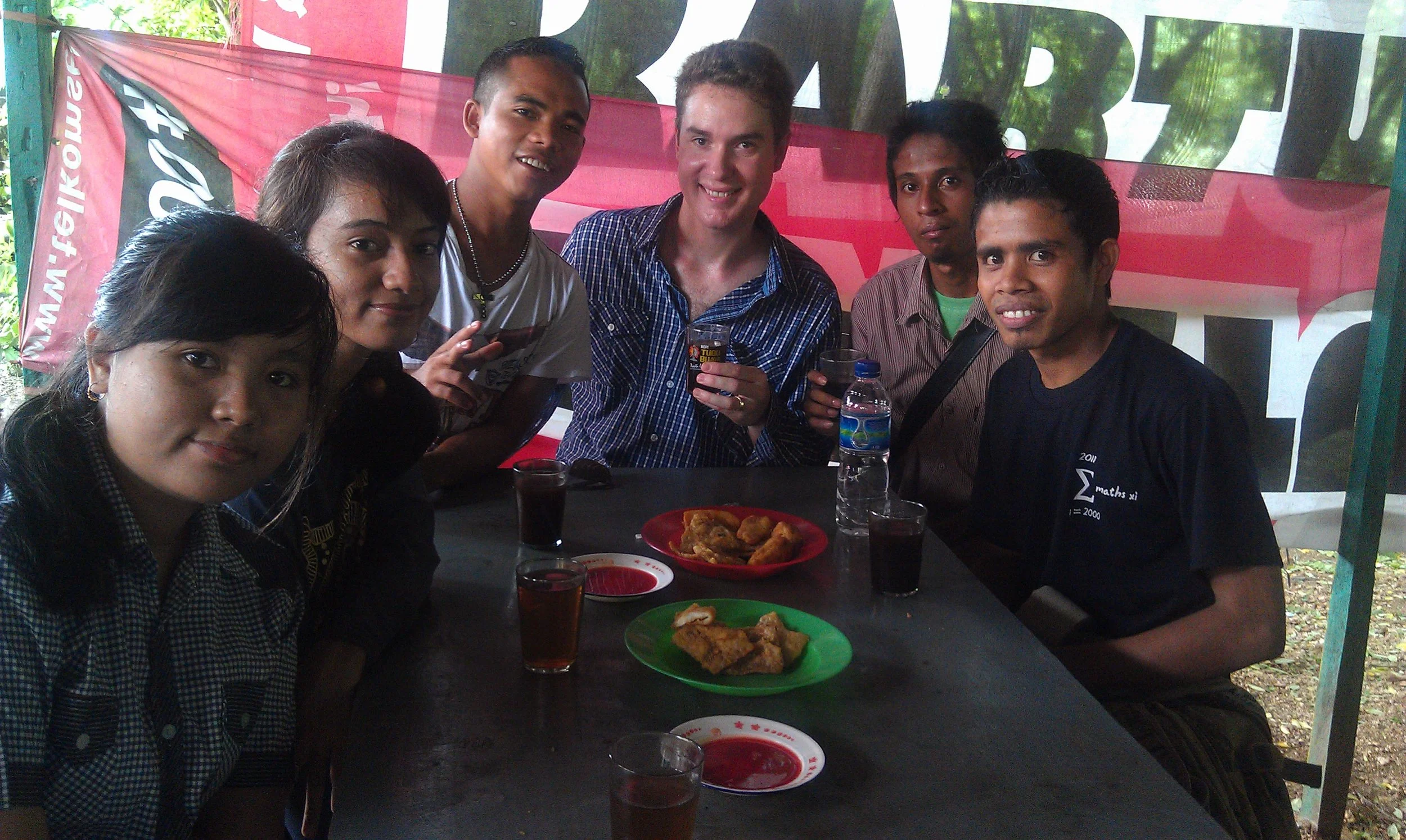 Local language for a local hangout - UNDANA Campus in Kupang, Timor, Indonesia